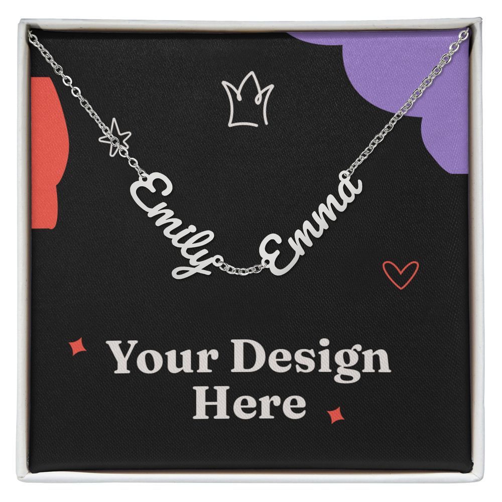 Coffret Maman Personnalisé — Collier & Bracelet Gravés
